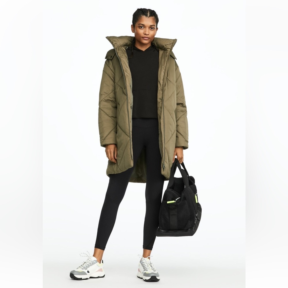 Oysho Khaki green padded jacket